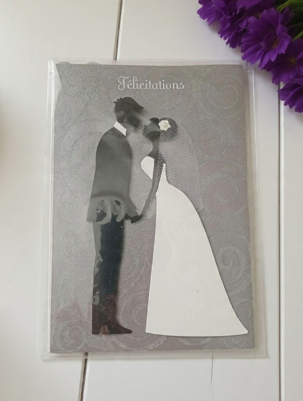 French Wedding Congratulations Greeting Card – New in Sleeve